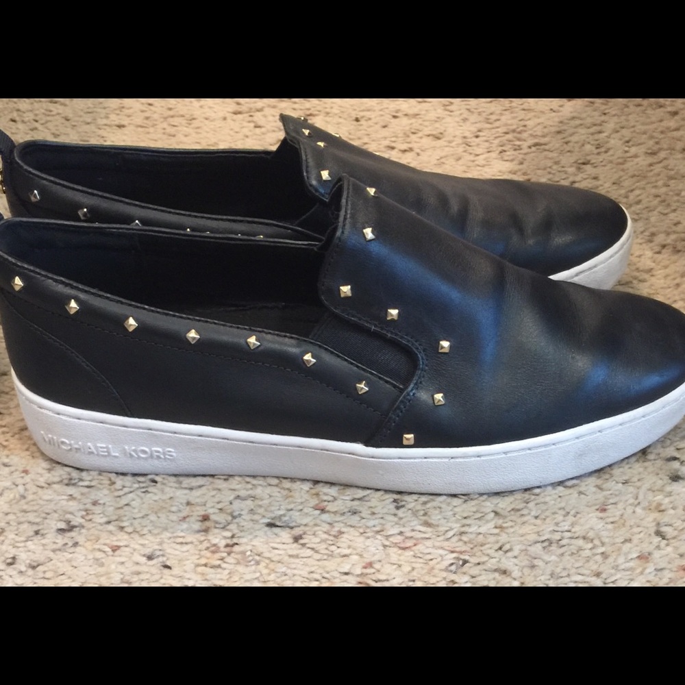 Michael Kors ladies studded slip on sneakers